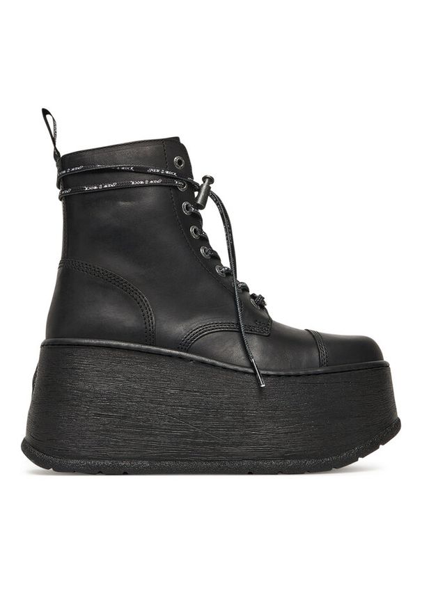 Botki NEW ROCK. Kolor: czarny. Styl: rockowy