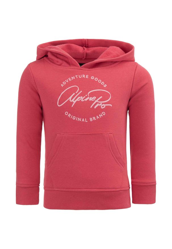 ALPINE PRO - Ciepła bluza dziecięca Alpine Pro Balendo - wygoda i styl. Typ kołnierza: kaptur. Kolor: fioletowy