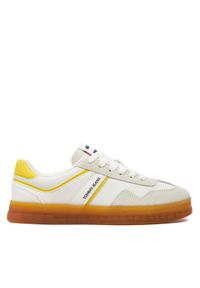 Tommy Jeans Sneakersy Court Sneaker EN0EN02552 Biały. Kolor: biały. Materiał: skóra