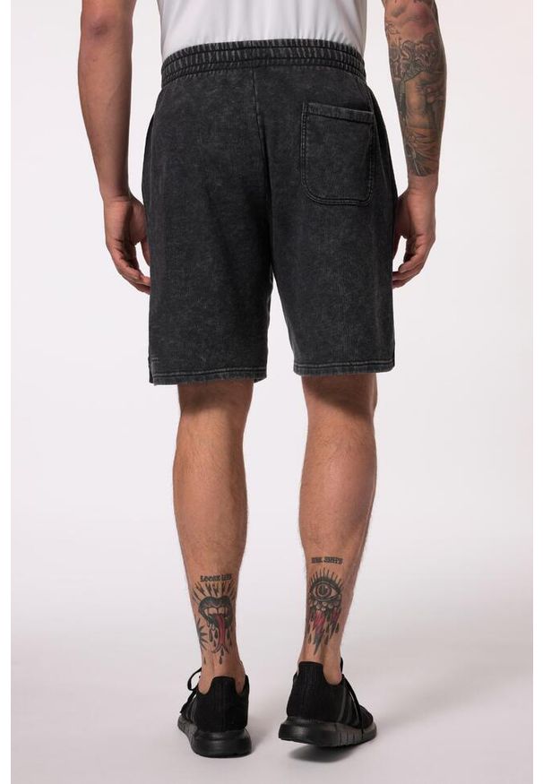 JAY-PI - Męskie Spodnie dresowe fitness Belly Fit swobodny krój do rozm. 7XL. Kolekcja: plus size. Kolor: czarny. Materiał: materiał, poliester, bawełna. Długość: długie. Sport: fitness
