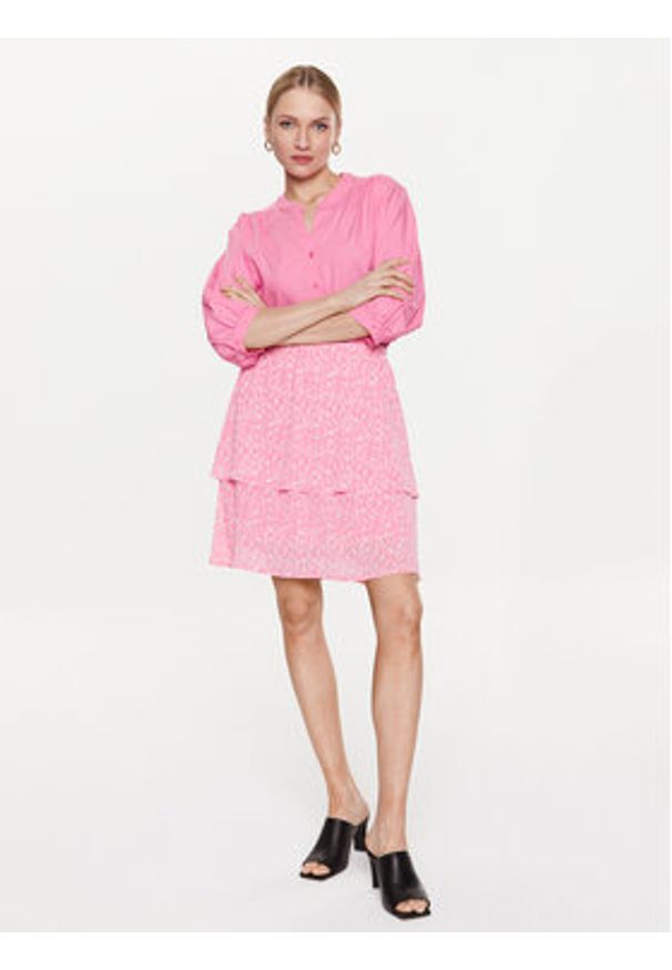 Moss Copenhagen Koszula 17532 Różowy Basic Fit. Kolor: różowy. Materiał: bawełna