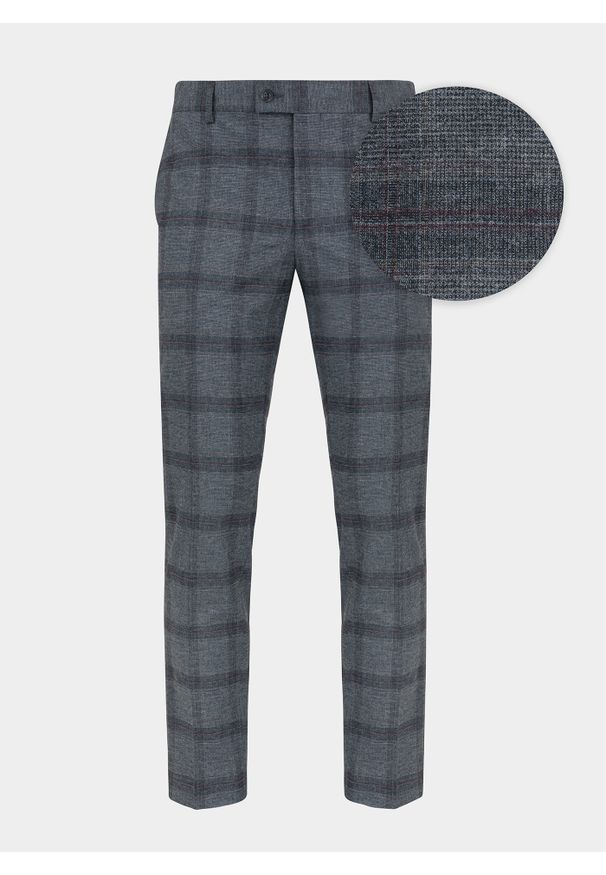 Pako Lorente - PAKO LORENTE – Spodnie męskie garniturowe P21WF-6G-071-S. Materiał: poliester, wełna, elastan. Długość: długie. Styl: elegancki