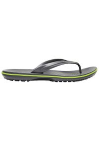 Japonki męskie Crocs Crocband Flip. Zapięcie: bez zapięcia. Kolor: zielony, wielokolorowy, szary. Materiał: syntetyk, materiał. Szerokość cholewki: normalna