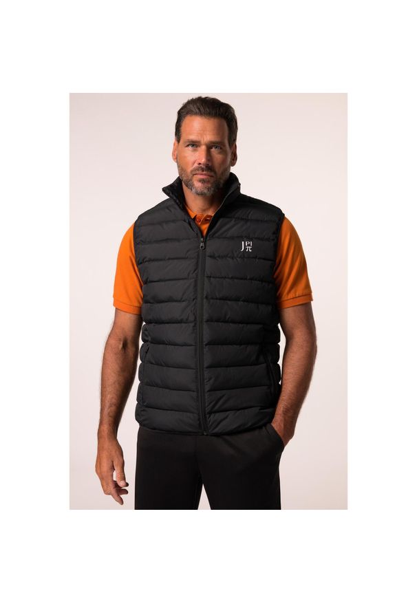 JAY-PI - Męska Kamizelka pikowana outdoor Belly Fit w torbie do przechowywania. Kolekcja: plus size. Kolor: czarny. Materiał: poliester, poliamid, materiał