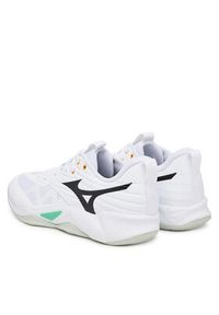 Mizuno Buty halowe Wave Momentum Pro V1GA2540 Biały. Kolor: biały. Materiał: skóra. Model: Mizuno Wave #6