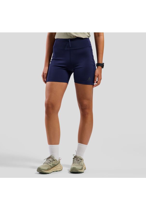 Odlo - Spodenki damskie ODLO X-ALP Trail Cargo legginsy biegowe z kieszeniami. Kolor: niebieski