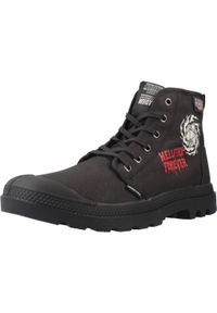 Palladium - Buty PALLADIUM PAMPA HELLFIRE Czarny. Kolor: czarny. Materiał: tkanina. Sport: turystyka piesza