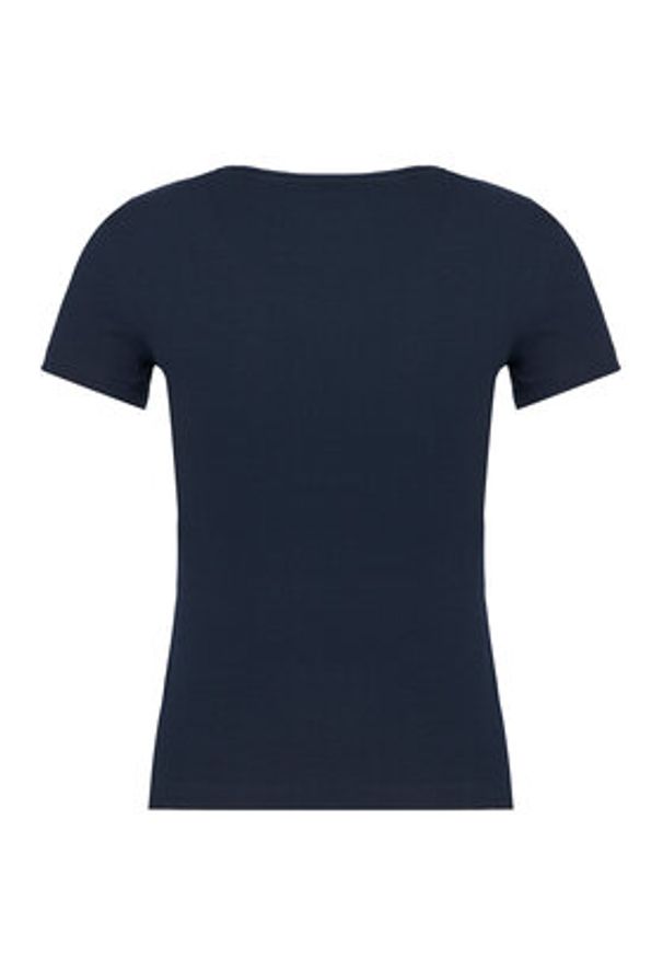 Tommy Jeans Longsleeve Badge DW0DW17881 Granatowy Slim Fit. Kolor: niebieski. Materiał: bawełna. Długość rękawa: długi rękaw