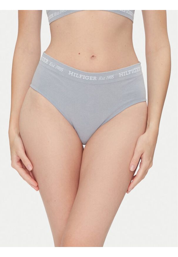 TOMMY HILFIGER - Tommy Hilfiger Figi klasyczne z wysokim stanem UW0UW05724 Niebieski. Stan: podwyższony. Kolor: niebieski. Materiał: bawełna