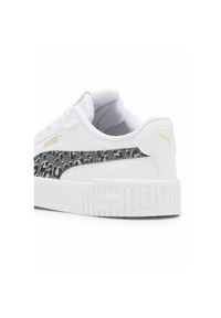 Puma - Dziecięce sneakersy Carina 2.0 Animal Update PUMA White Mineral Gray Gold. Kolor: żółty, biały, wielokolorowy, szary