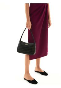 Kazar - Czarne klapki damskie. Kolor: czarny. Materiał: zamsz. Styl: elegancki, klasyczny #7