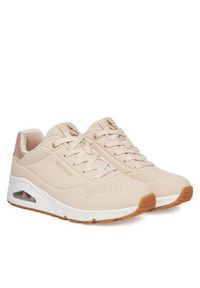 skechers - Skechers Sneakersy Uno-Golden Air 177094/NAT Beżowy. Kolor: beżowy. Materiał: skóra