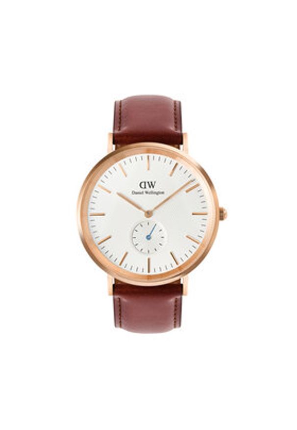 Daniel Wellington Zegarek Classic St. Mawes Horloge DW00100871 Brązowy. Kolor: brązowy. Materiał: skóra