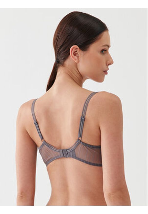 Passionata Biustonosz z fiszbiną Maddie P47H10 Szary. Kolor: szary. Materiał: syntetyk