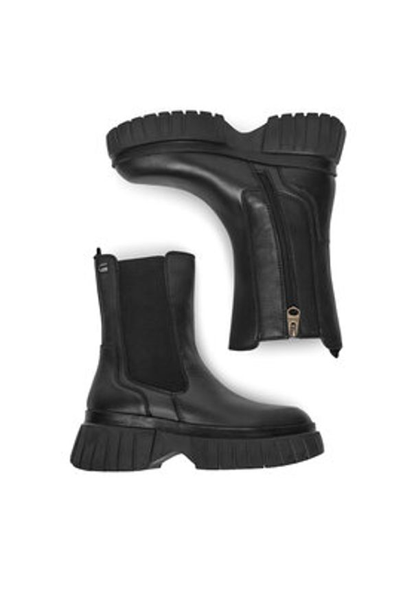 G-Star RAW - G-Star Raw Botki CEO-WI33-CS555-KIWI-14 Czarny. Kolor: czarny. Materiał: skóra