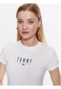 Tommy Jeans Sukienka codzienna Lala 2 DW0DW15357 Biały Slim Fit. Okazja: na co dzień. Kolor: biały. Materiał: bawełna. Typ sukienki: proste. Styl: casual