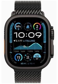 APPLE - Smartwatch Apple Watch Ultra 2 GPS + Cellular 49mm Black Titanium Case Milanese Loop M Czarny (MX5V3WB/A). Rodzaj zegarka: smartwatch. Kolor: czarny