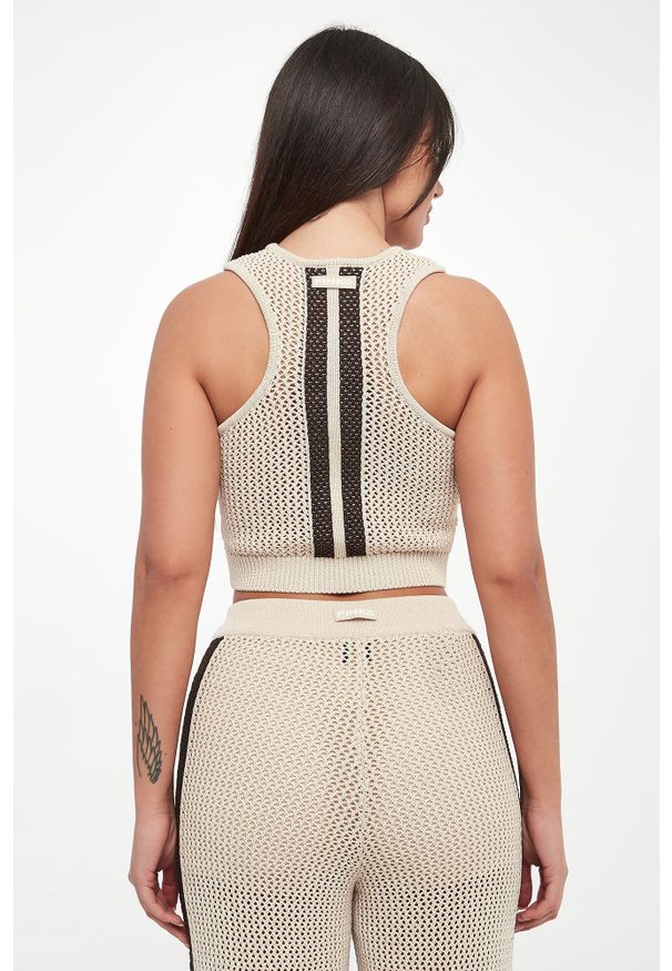 Pinko - Top damski ażurowy Morus PINKO. Wzór: ażurowy