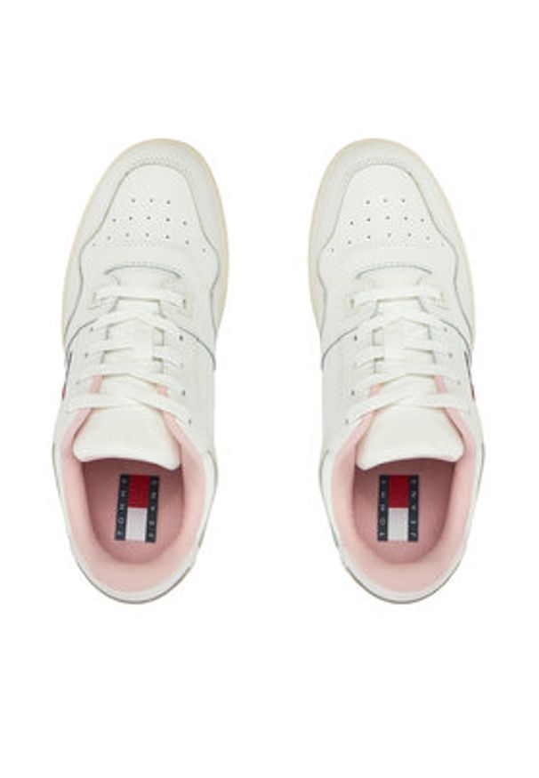 Tommy Jeans Sneakersy EN0EN02505 Różowy. Kolor: różowy. Materiał: skóra