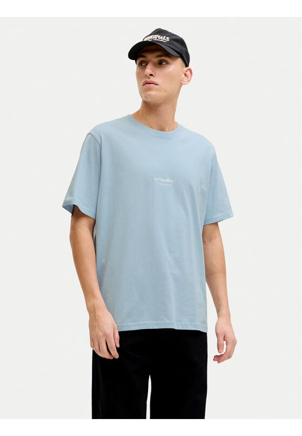 Jack & Jones T-Shirt Soho 12297678 Niebieski Regular Fit. Kolor: niebieski. Materiał: bawełna