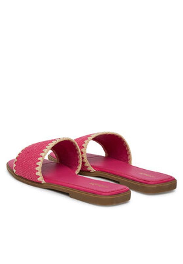 DeeZee Klapki 15-630-1 Różowy. Kolor: różowy. Materiał: materiał