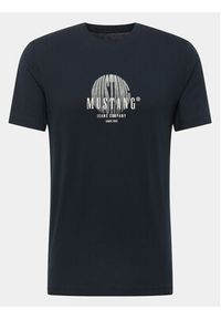 Mustang T-Shirt Austin 1015646 Granatowy Regular Fit. Kolor: niebieski. Materiał: bawełna #2