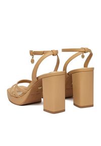 Nine West Sandały TS6197-01 Beżowy. Kolor: beżowy. Materiał: skóra #3