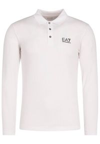 EA7 Emporio Armani Polo 8NPF05 PJM5Z 1100 Biały Regular Fit. Typ kołnierza: polo. Kolor: biały. Materiał: bawełna #6