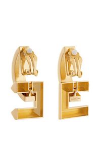 Elisabetta Franchi Klipsy OR-16K-52E2-V290 Złoty. Materiał: metalowe. Kolor: złoty #3