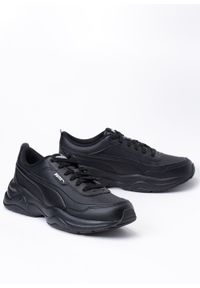 Puma - Sneakersy damskie czarne PUMA CILIA MODE. Kolor: czarny. Materiał: guma, skóra. Wzór: gładki. Sezon: lato #1