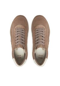 BOSS Sneakersy Carlynn 50541691 Beżowy. Kolor: beżowy. Materiał: zamsz, skóra #3