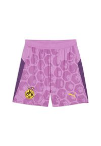 Puma - Męskie szorty KIDSUPER × BORUSSIA DORTMUND PUMA Mauve Pop Faster Yellow Pink. Kolor: różowy. Sezon: lato