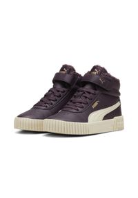 Puma - Dziecięce sneakersy Carina 2.0 Mid Winter PUMA. Kolor: fioletowy, biały, wielokolorowy, żółty. Sezon: lato. Sport: turystyka piesza