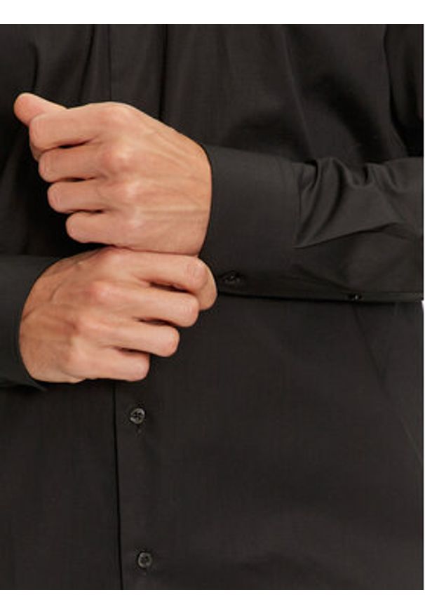 Hugo Koszula Vikko 50524838 Czarny Modern Fit. Kolor: czarny. Materiał: bawełna