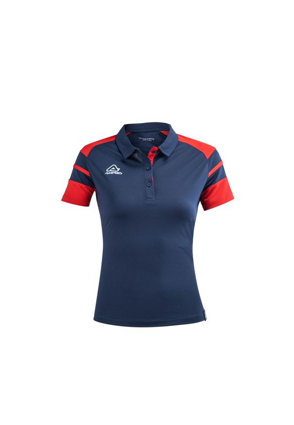 ACERBIS - Koszulka polo dla dziewczynki Acerbis Kemari. Typ kołnierza: polo. Kolor: czerwony, niebieski, wielokolorowy. Materiał: materiał. Sport: piłka nożna
