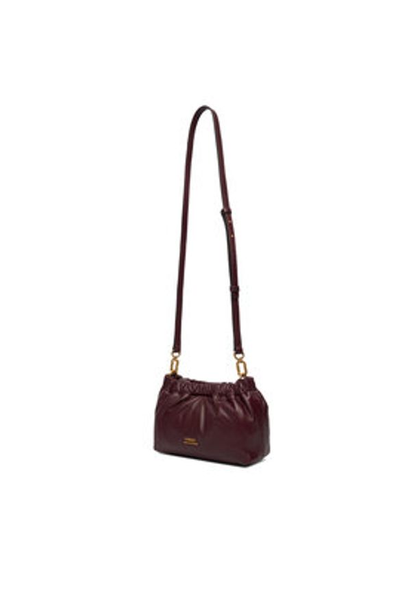TOMMY HILFIGER - Tommy Hilfiger Torebka Soft Leather Mini Crossover AW0AW18306 Bordowy. Kolor: czerwony. Materiał: skórzane