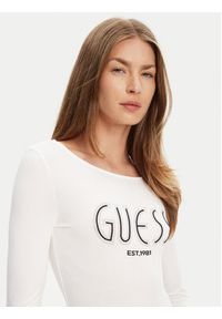 Guess Body W5YP05 K68D2 Biały Slim Fit. Kolor: biały. Materiał: wiskoza #4