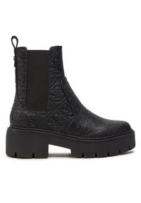 Guess Sztyblety Shuze FLTSHU FAL10 Czarny. Kolor: czarny. Materiał: skóra