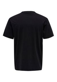 Only & Sons T-Shirt 22025208 Czarny Regular Fit. Kolor: czarny. Materiał: bawełna