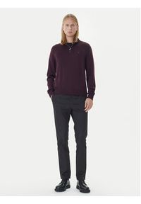 Calvin Klein Chinosy LV04LD613G Czarny Slim Fit. Kolor: czarny. Materiał: bawełna #4