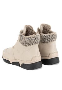 Rieker Trzewiki 45955-60 Beżowy. Kolor: beżowy. Materiał: materiał #5