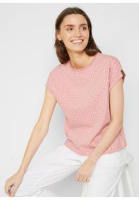 bonprix - T-shirt (2 szt.). Kolor: różowy. Materiał: skóra #1