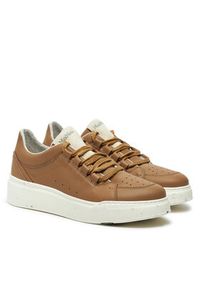 Max Mara Sneakersy PUFFYGREEN 2424766172650 Brązowy. Kolor: brązowy. Materiał: skóra