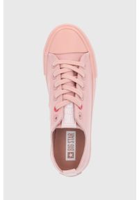 Big-Star - Big Star Tenisówki damskie kolor różowy. Nosek buta: okrągły. Zapięcie: sznurówki. Kolor: różowy. Materiał: guma #4