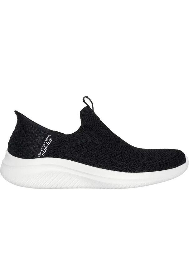 skechers - Buty damskie SKECHERS Ultra Flex 3.0 Easy Win. Kolor: czarny, biały, wielokolorowy. Model: Skechers Sport. Sport: turystyka piesza