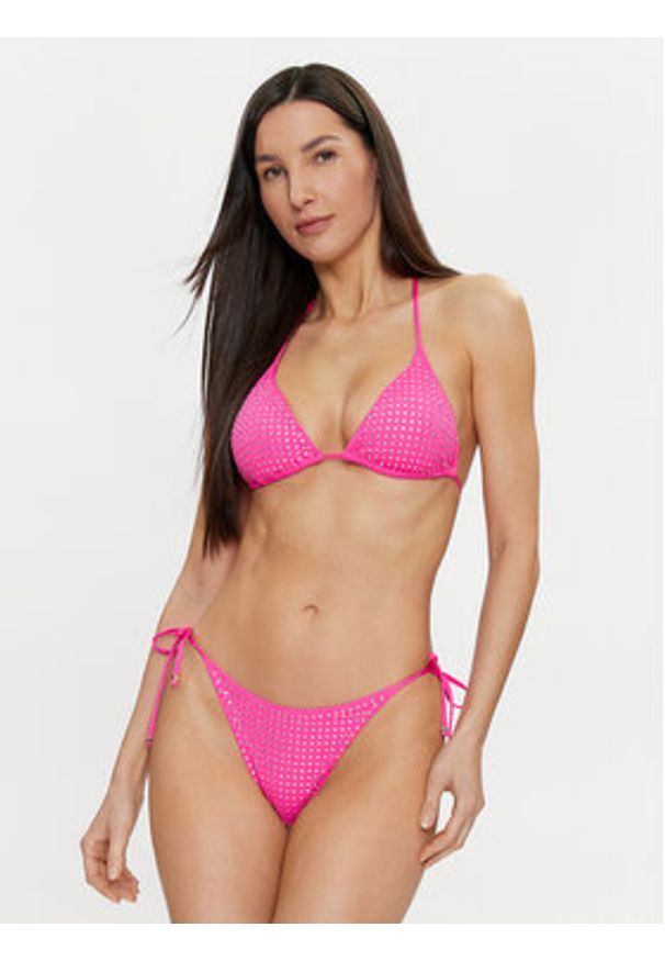 Guess Dół od bikini E4GO06 KC5Z0 Różowy. Kolor: różowy. Materiał: syntetyk