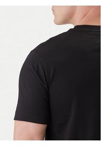 Karl Lagerfeld - KARL LAGERFELD T-Shirt 755060 562242 Czarny Regular Fit. Typ kołnierza: dekolt w karo. Kolor: czarny. Materiał: bawełna #4