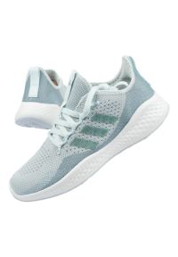 Adidas - Buty sportowe adidas Fluidflow W GX8288 niebieskie. Zapięcie: sznurówki. Kolor: niebieski. Materiał: guma, materiał. Szerokość cholewki: normalna. Sport: fitness #1