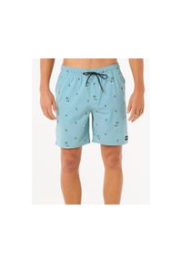 Spodenki surfingowe męskie Rip Curl Hula Breach Volley Niebieski. Kolor: niebieski