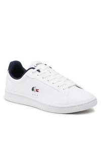 Lacoste Sneakersy Carnaby Pro Tri 123 1 Sma 745SMA0114407 Biały. Kolor: biały. Materiał: skóra